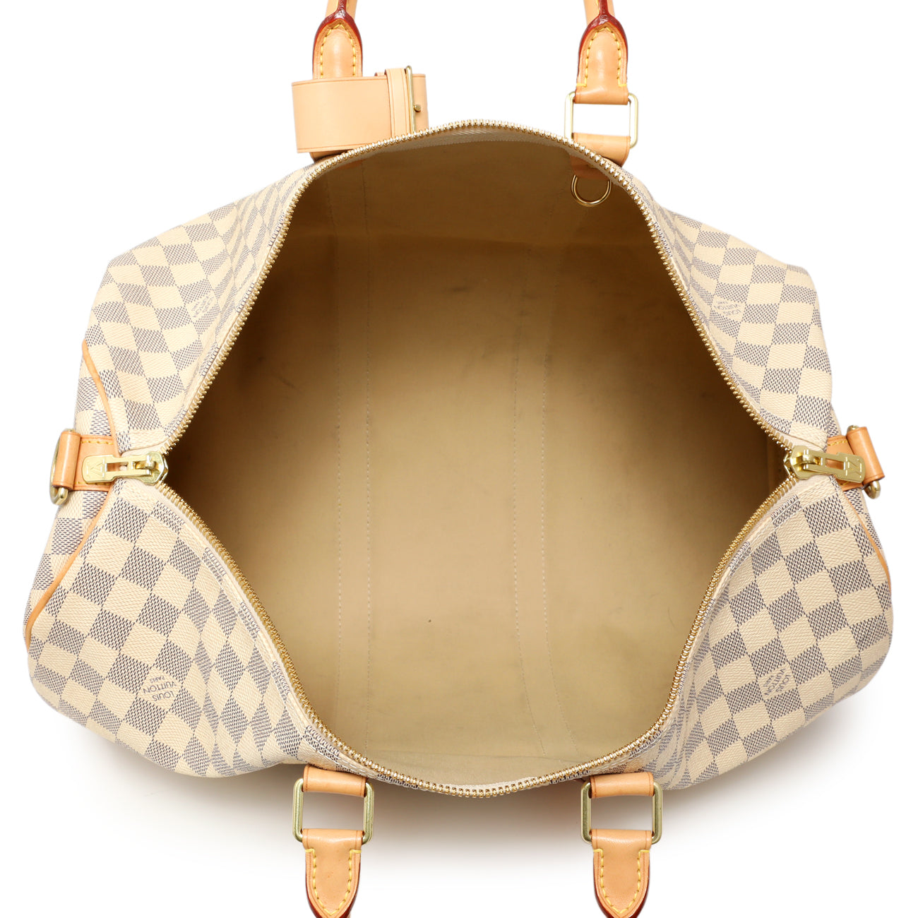 Exclusive Louis Vuitton Damier Azur Keepall Bandouliere 45 — Alternate View 8