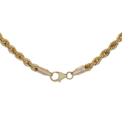 Exclusive 10K Yellow Gold Rope Chain — Side View