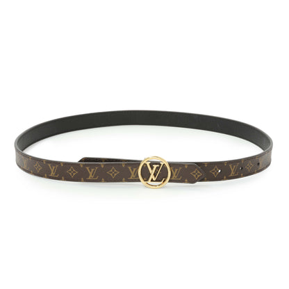 Exclusive Louis Vuitton Monogram Circle 20MM Reversible Belt — Front View