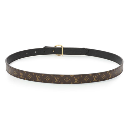 Exclusive Louis Vuitton Monogram Circle 20MM Reversible Belt — Side View