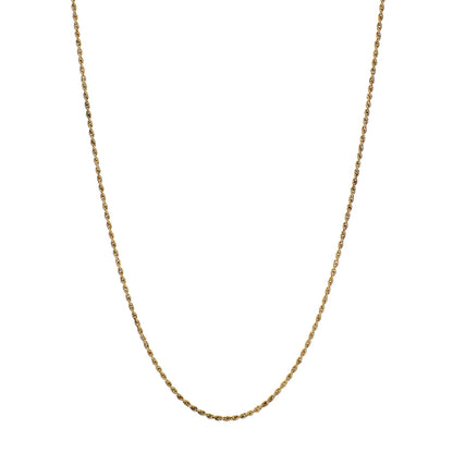 Exclusive 14K Yellow Gold Rope Chain — Front View