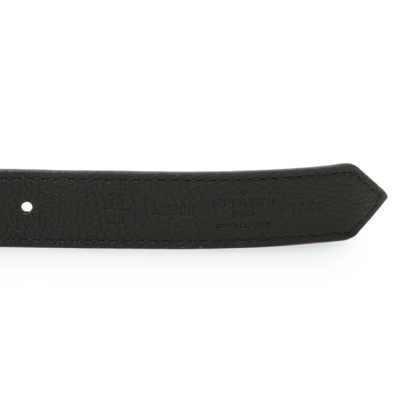 Exclusive Louis Vuitton Monogram Circle 20MM Reversible Belt — Top View