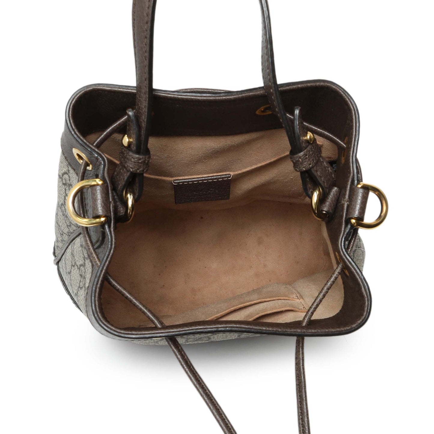 Exclusive Gucci GG Supreme Monogram Web Small Ophidia Bucket Bag — Alternate View 8
