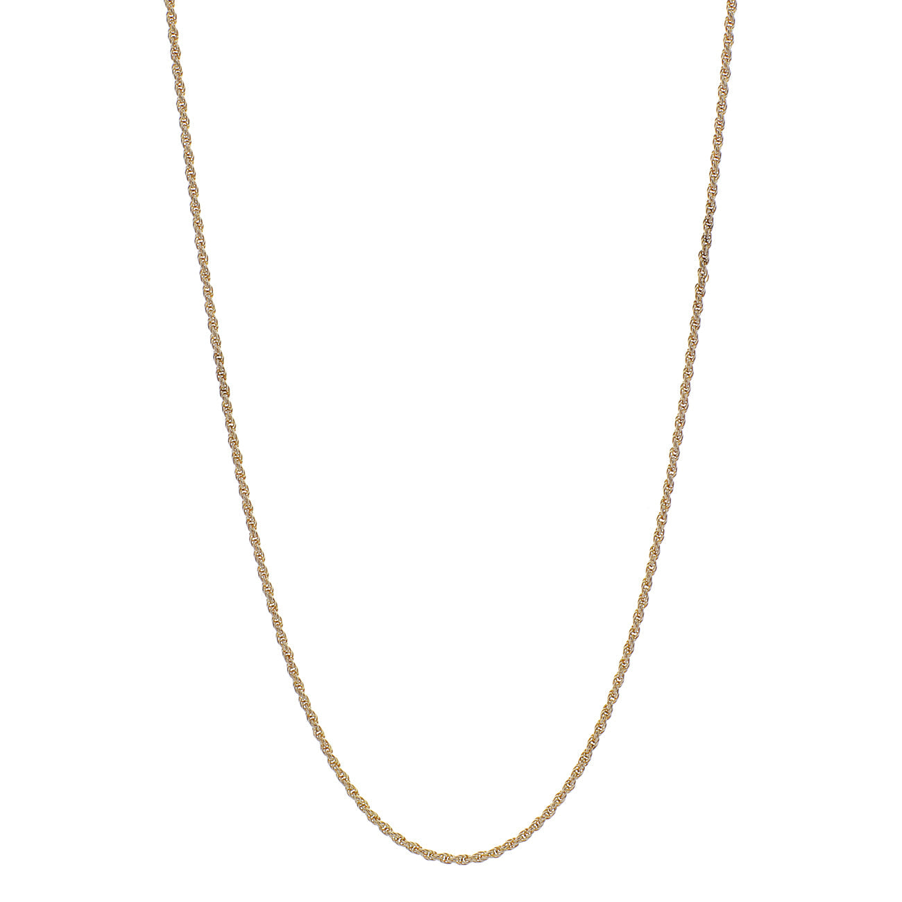 Exclusive 14K Yellow Gold Rope Chain — Front View