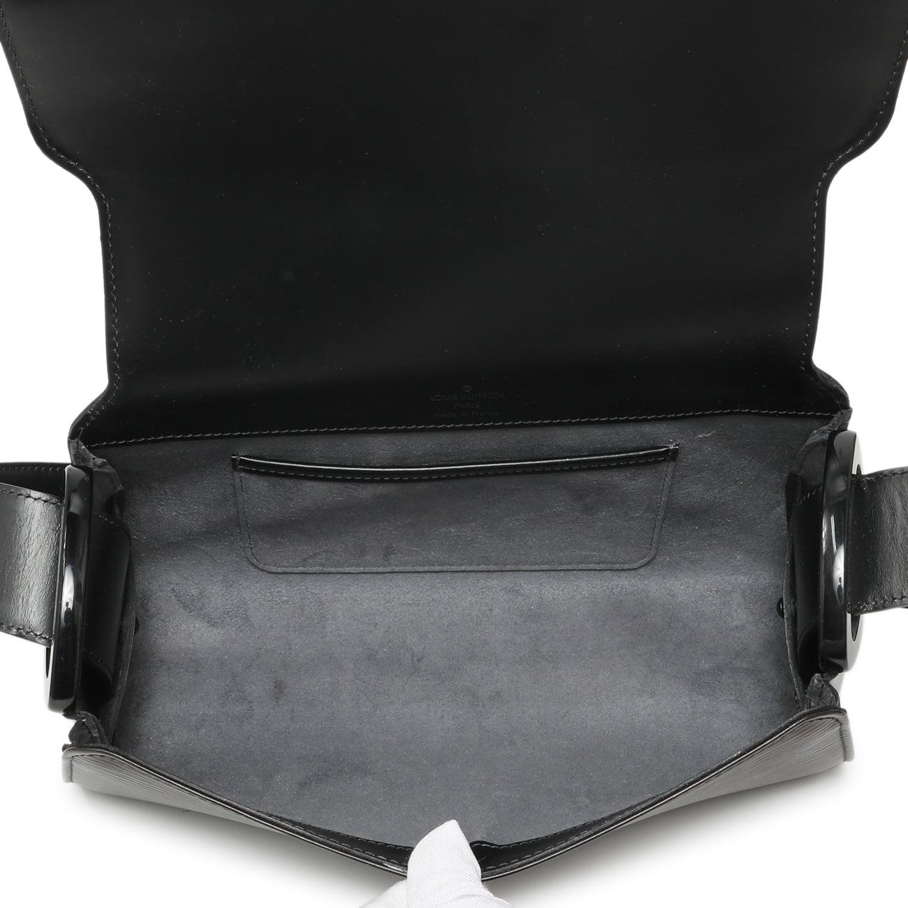 Exclusive Louis Vuitton Black Epi Nocturne PM — Top View