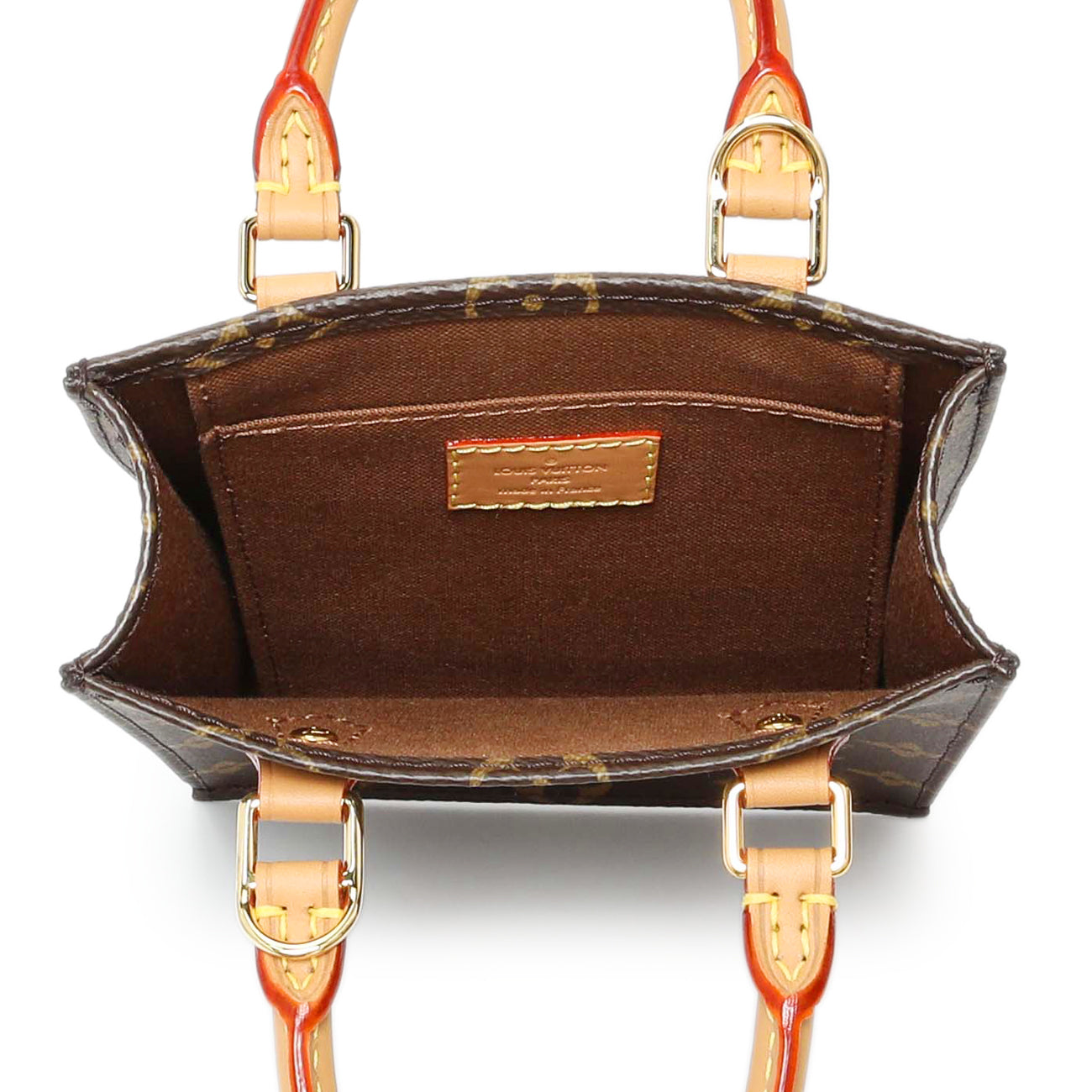 Exclusive Louis Vuitton Monogram Petit Sac Plat — Top View