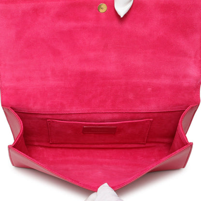 Exclusive Saint Laurent Pink Calfskin Y Ligne Clutch — Alternate View 8