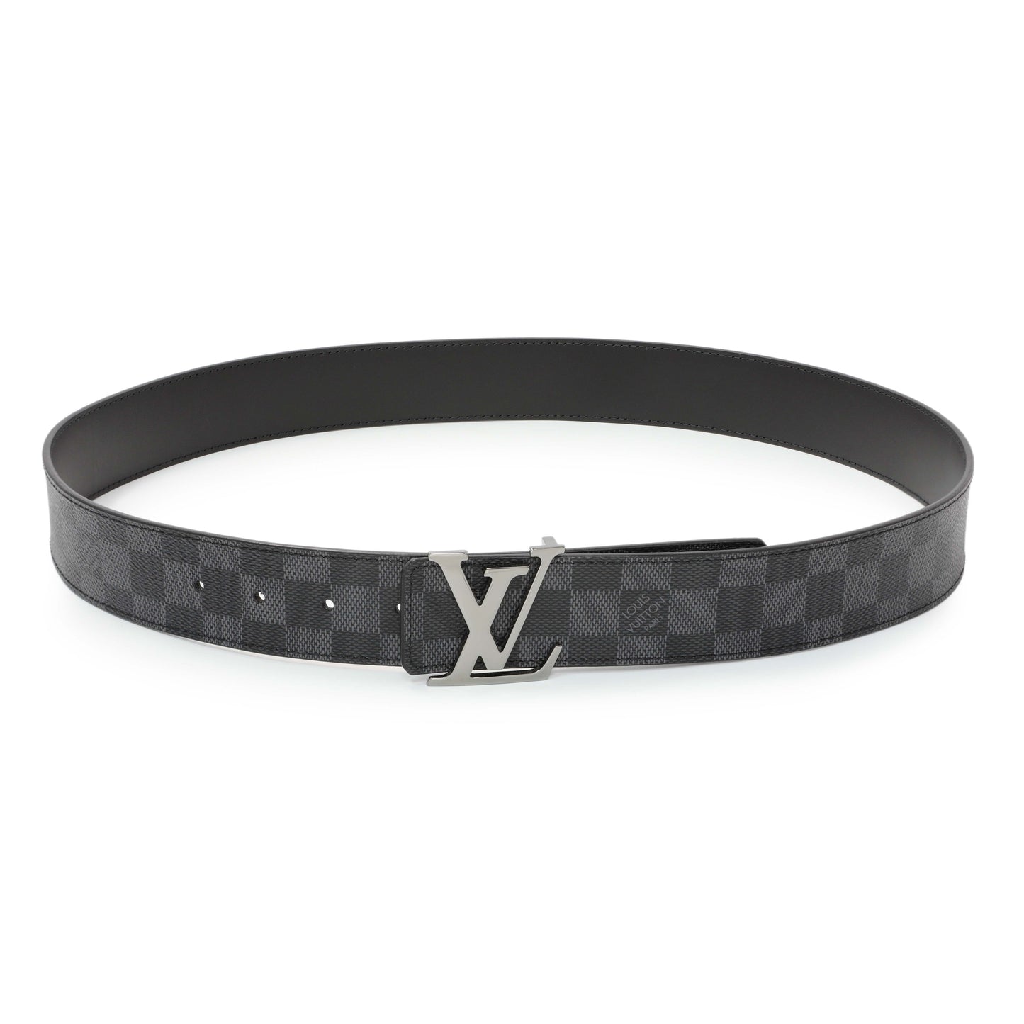 Exclusive Louis Vuitton Reversible Damier Infini LV Initiales 40mm Belt — Front View