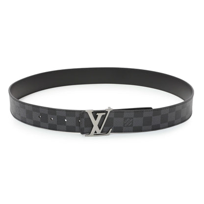 Exclusive Louis Vuitton Reversible Damier Infini LV Initiales 40mm Belt — Front View