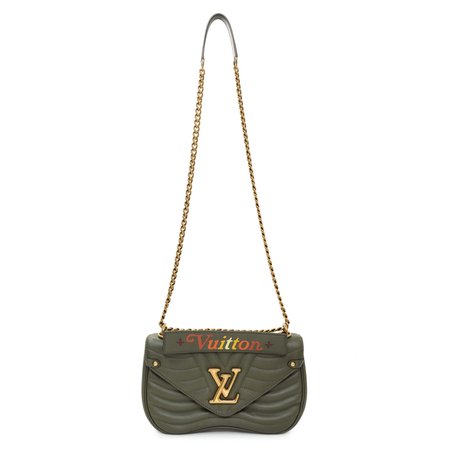Exclusive Louis Vuitton Calfskin New Wave Chain MM — Front View