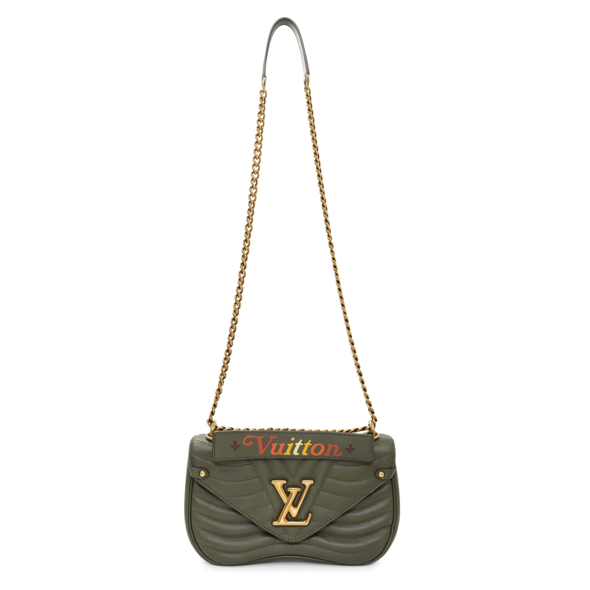 Exclusive Louis Vuitton Calfskin New Wave Chain MM — Front View