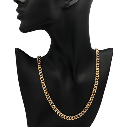 Exclusive 14K Rose Gold Curb Link Chain Necklace — Back View