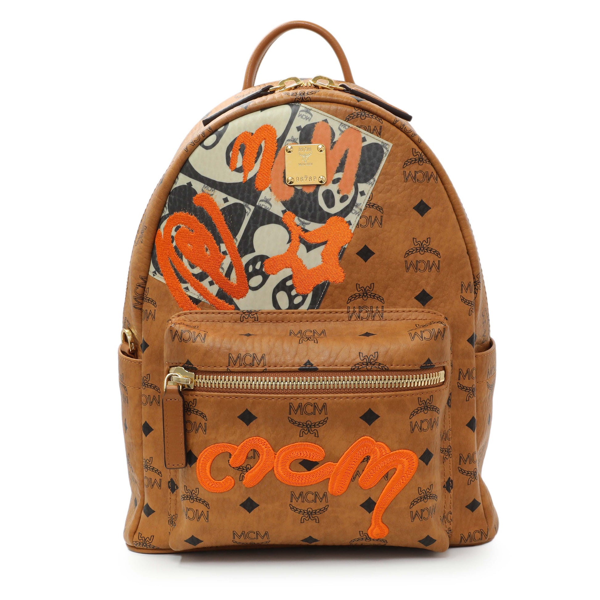 Exclusive MCM Visetos Stark Berlin Backpack — Front View