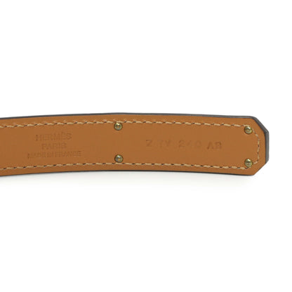 Exclusive Hermes Etoupe Epsom Kelly Belt — Back View