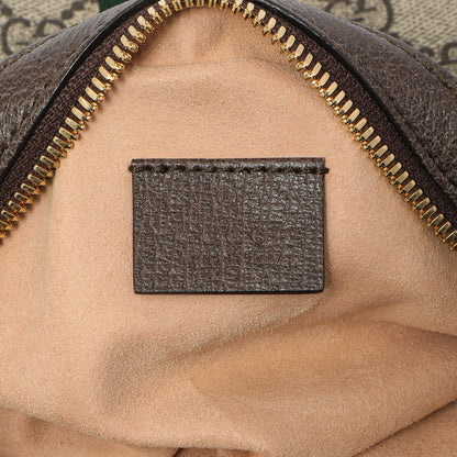 Exclusive Gucci GG Supreme Monogram Web Mini Ophidia Round Shoulder Bag — Lifestyle View