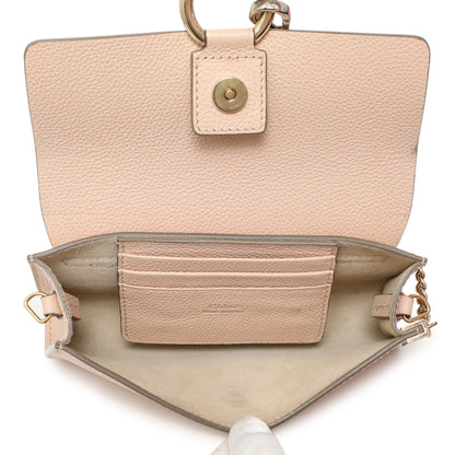 Exclusive Chloe Blush Nude Calfskin Mini Faye Shoulder Bag — Top View
