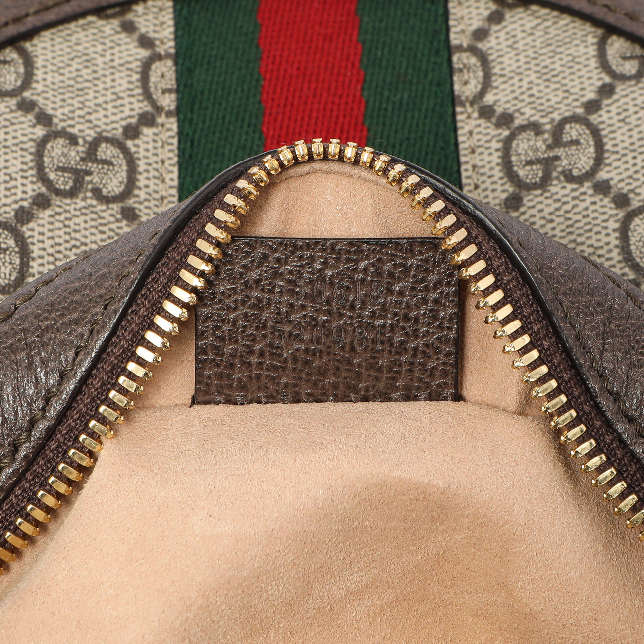 Exclusive Gucci GG Supreme Monogram Web Mini Ophidia Round Shoulder Bag — Alternate View 7