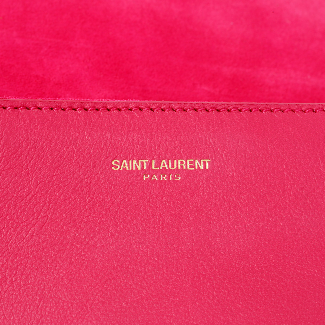 Exclusive Saint Laurent Pink Calfskin Y Ligne Clutch — Alternate View 11