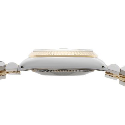 Exclusive Rolex 18K Yellow Gold Stainless Steel Datejust 31 68273 — Back View