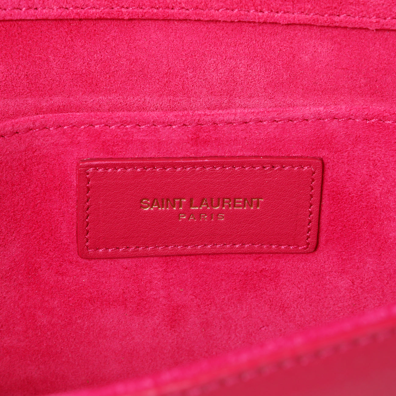 Exclusive Saint Laurent Pink Calfskin Y Ligne Clutch — Alternate View 9