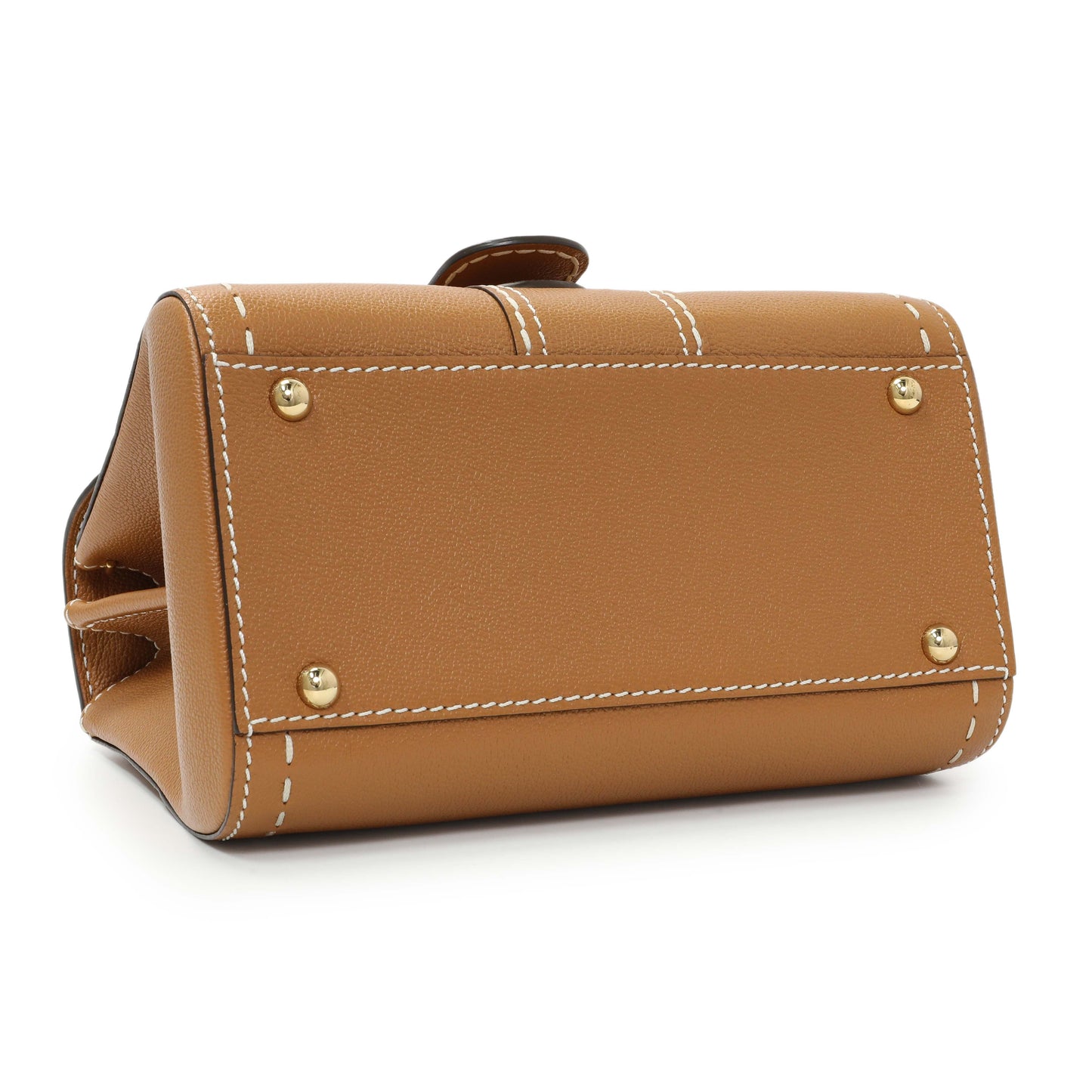 Exclusive Delvaux Vegetal Grained Rodeo Calfskin Brillant Mini Surpiqué — Back View