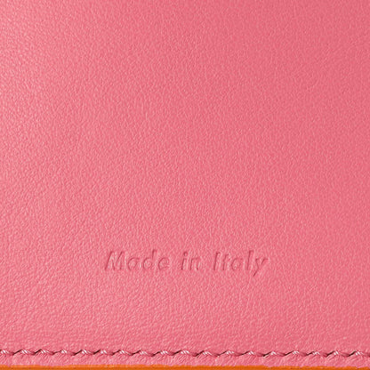 Exclusive Celine Orange Grained Calfskin Large Multifunction Strap Wallet — Detail View