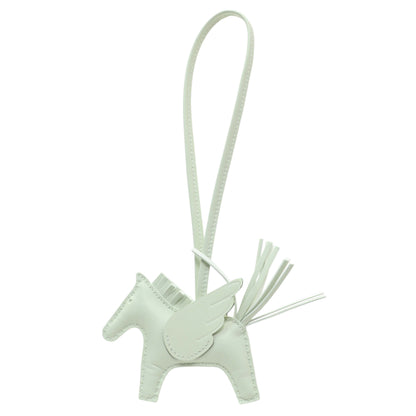 Exclusive Hermes Milo Mint Lambskin Grigri Rodeo Pegase Horse Bag Charm PM — Side View