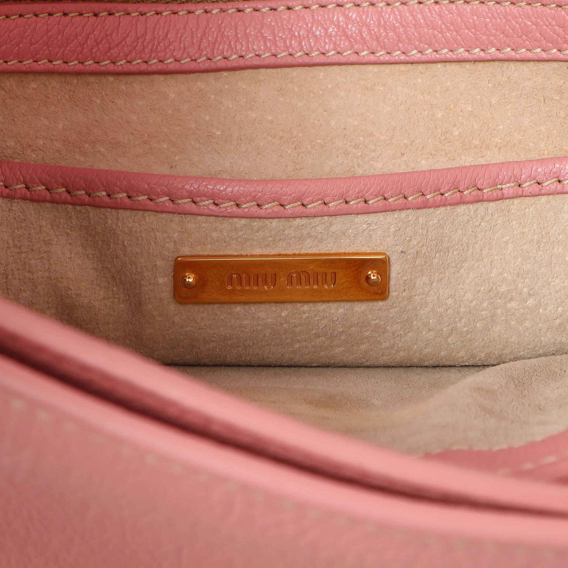Exclusive Miu Miu Rosa Goatskin Madras Flap Shoulder Bag — Alternate View 9