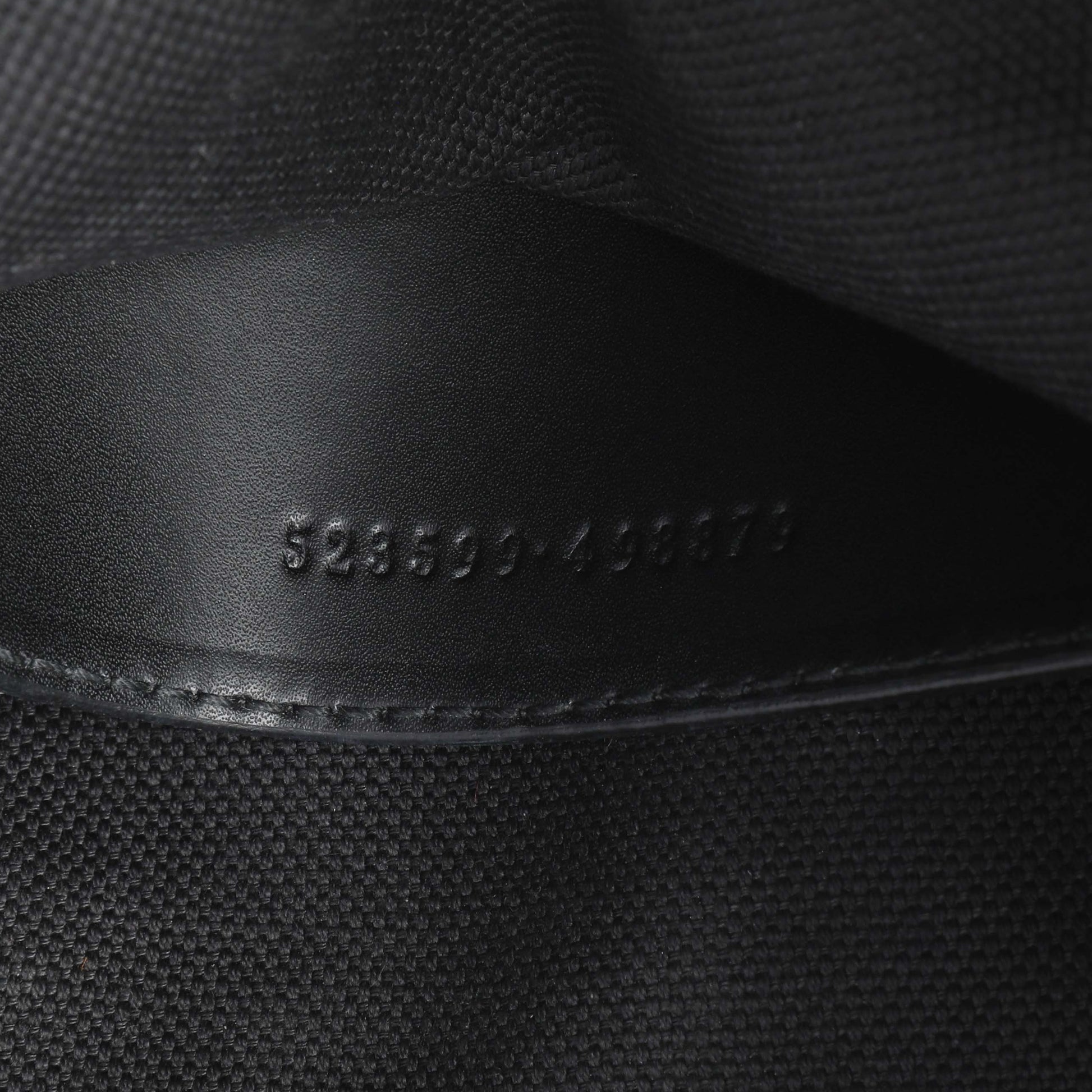 Exclusive Gucci GG Supreme Monogram Web Small Flat Messenger Bag — Lifestyle View