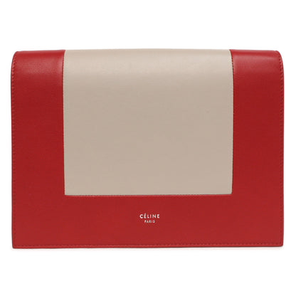 Exclusive Celine Lambskin Frame Evening Chain Clutch — Side View