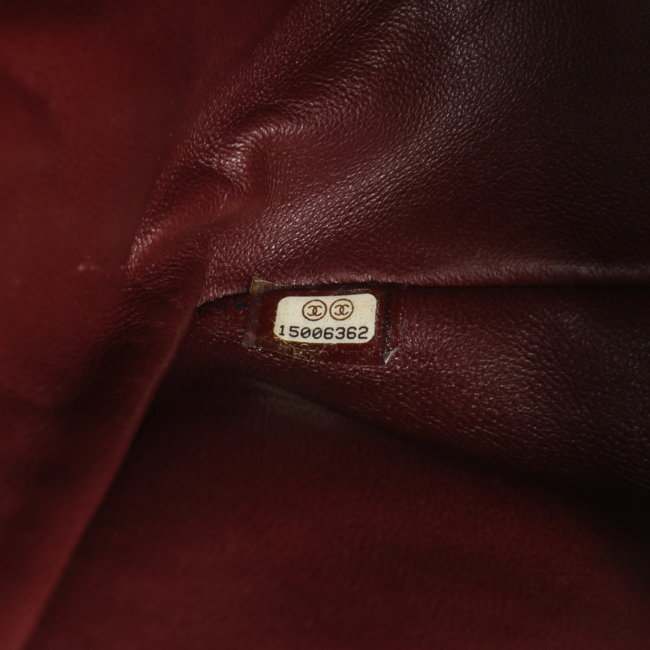 Exclusive Chanel Burgundy Quilted Patent 2.55 Reissue 227 — Lifestyle View