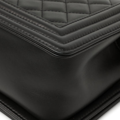 Exclusive Chanel Black Quilted Calfskin Medium Boy Bag — Alternate View 8