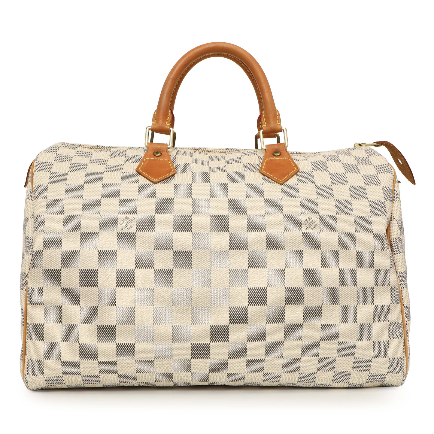Exclusive Louis Vuitton Damier Azur Speedy 35 — Front View