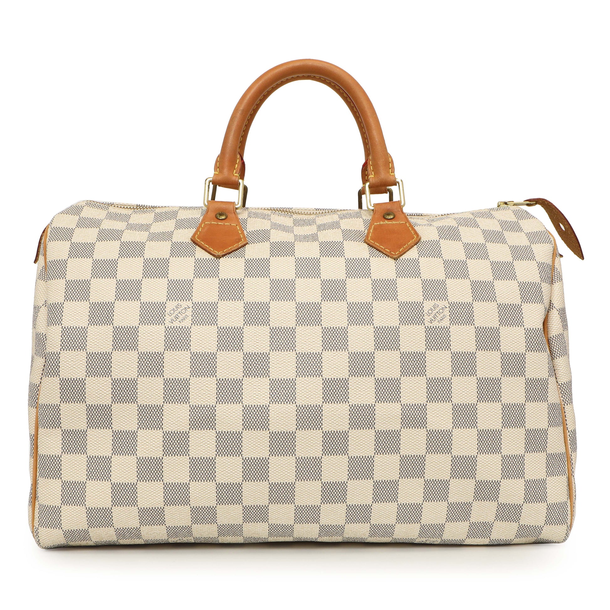 Exclusive Louis Vuitton Damier Azur Speedy 35 — Front View