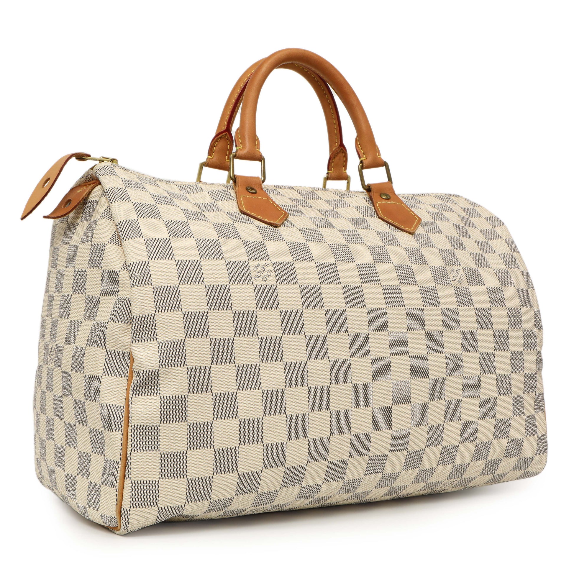 Exclusive Louis Vuitton Damier Azur Speedy 35 — Side View