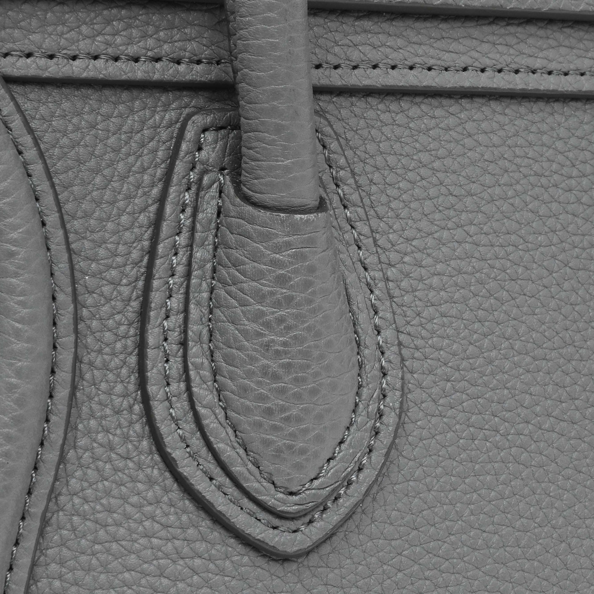 Exclusive Celine Kohl Drummed Calfskin Nano Luggage — Alternate View 8