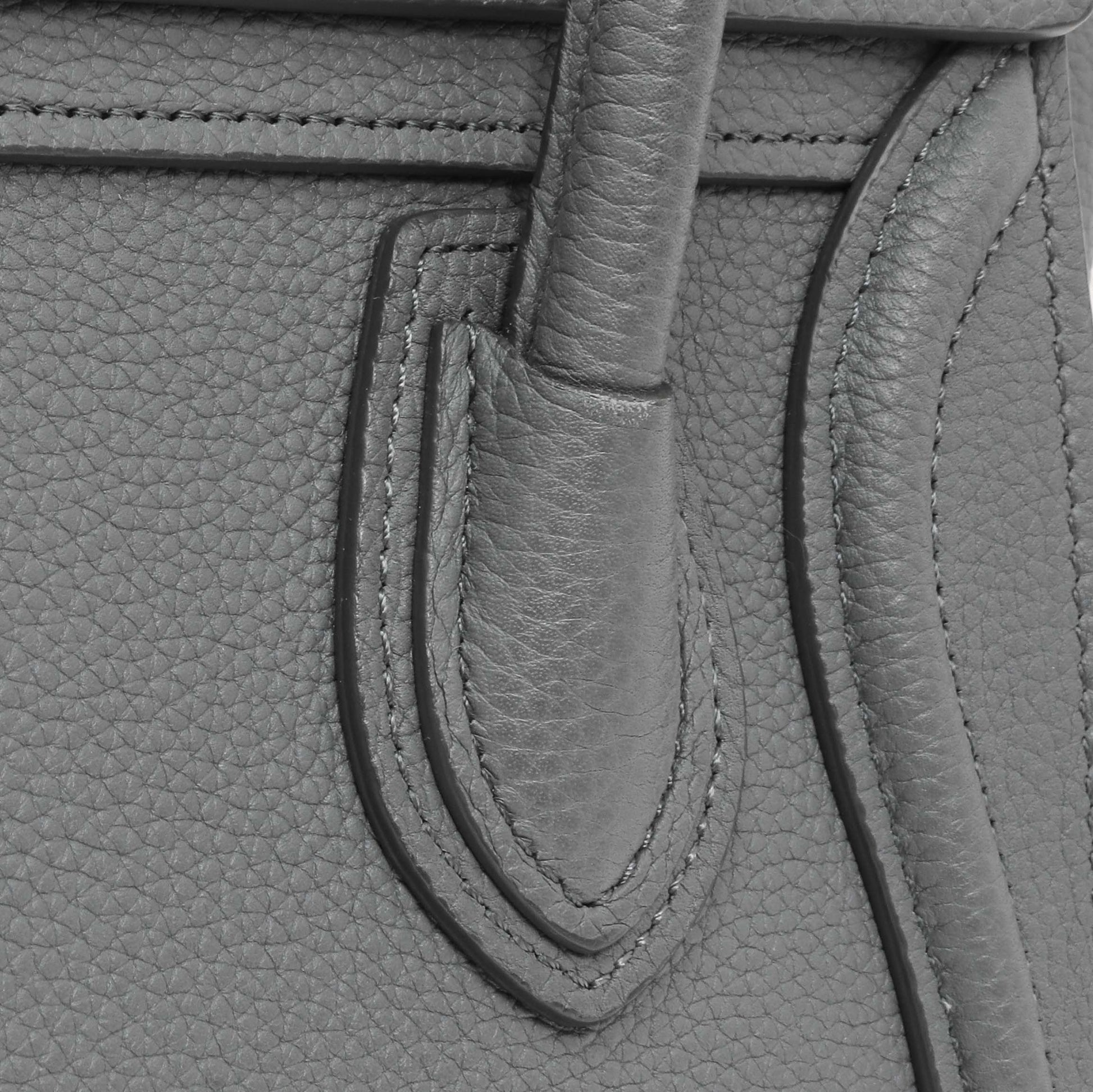 Exclusive Celine Kohl Drummed Calfskin Nano Luggage — Alternate View 9