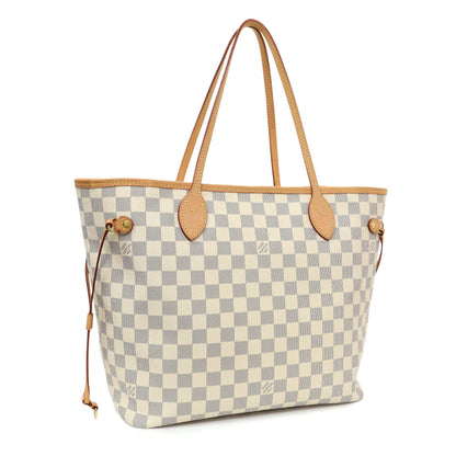 Exclusive Louis Vuitton Damier Azur Neverfull MM — Side View