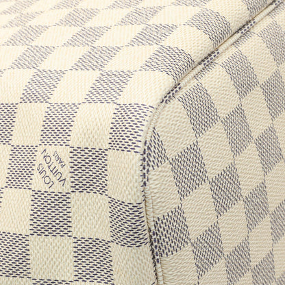 Exclusive Louis Vuitton Damier Azur Neverfull MM — Top View