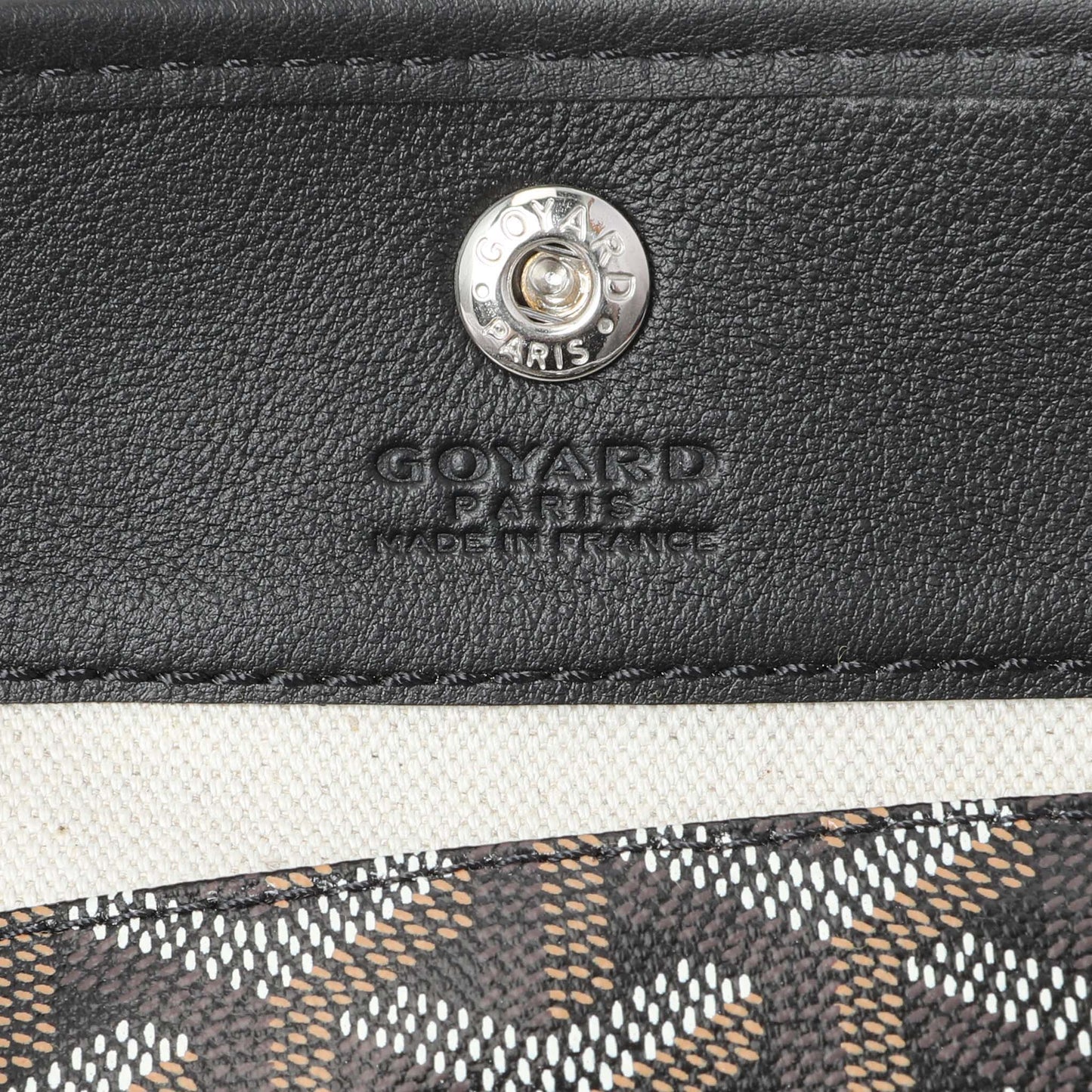 Exclusive Goyard Black Goyardine Reversible Mini Anjou — Alternate View 10
