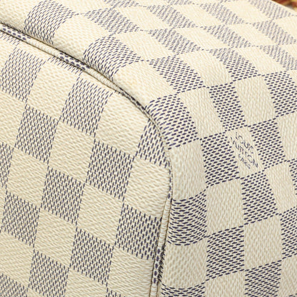 Exclusive Louis Vuitton Damier Azur Neverfull MM — Detail View