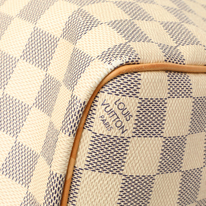 Exclusive Louis Vuitton Damier Azur Keepall Bandouliere 45 — Detail View