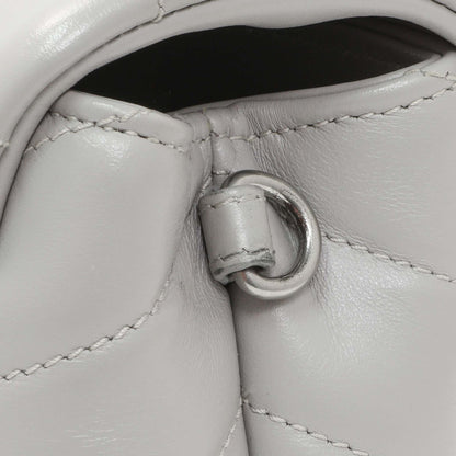 Exclusive Saint Laurent Grey Calfskin Monogram Toy Loulou Crossbody — Alternate View 7
