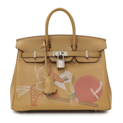 Exclusive Hermes Biscuit Swift In And Out Birkin 25 — Front View
