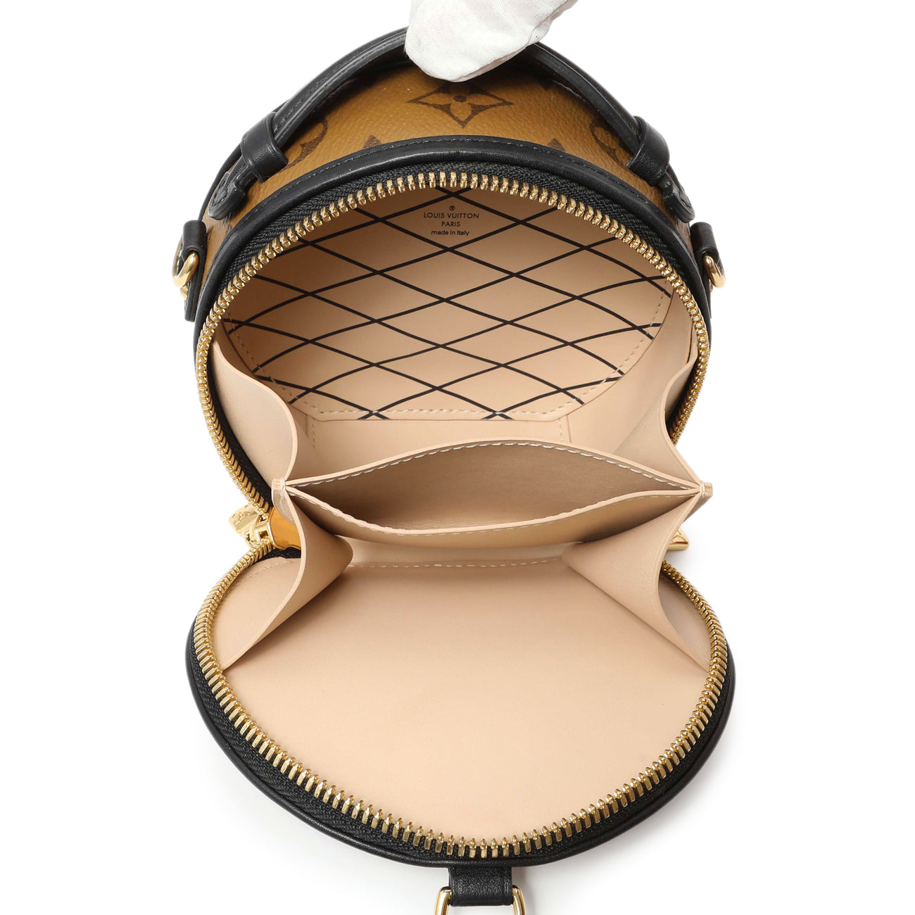 Exclusive Louis Vuitton Reverse Monogram Mini Boite Chapeau — Top View