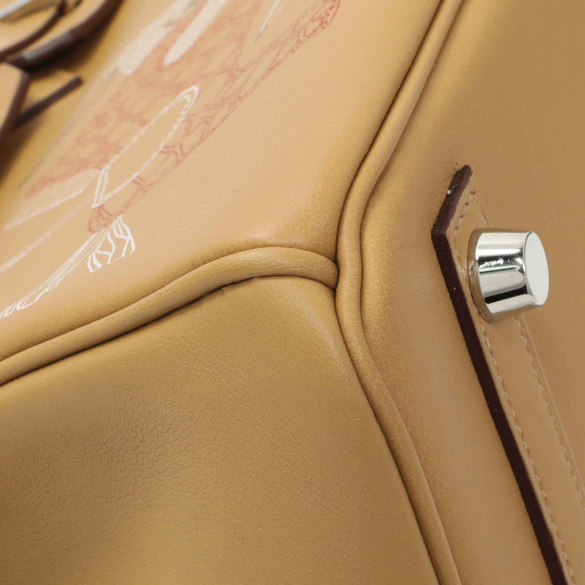 Exclusive Hermes Biscuit Swift In And Out Birkin 25 — Top View