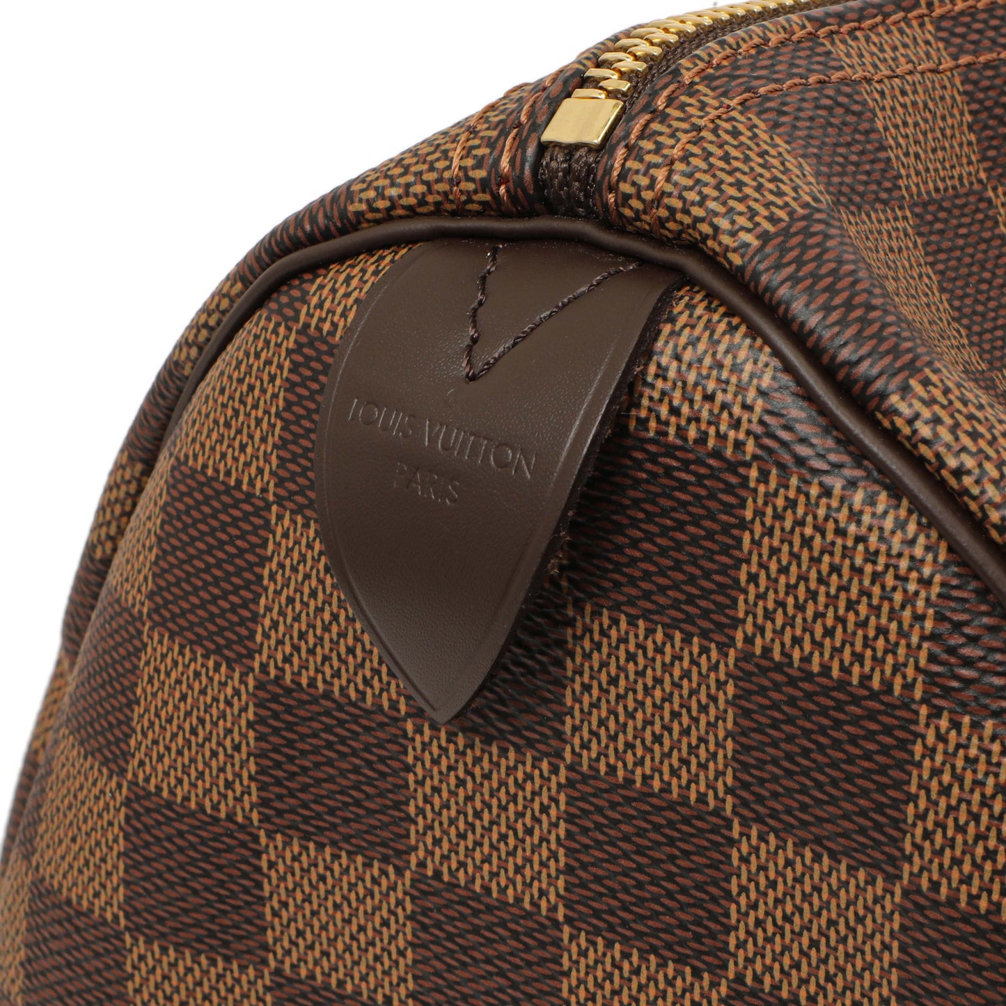 Exclusive Louis Vuitton Damier Ebene Speedy 30 — Detail View