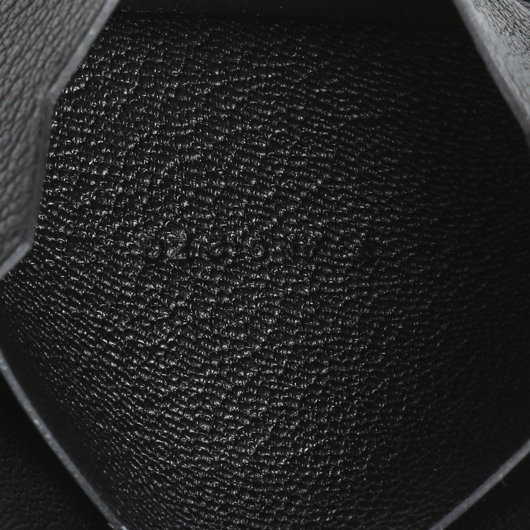Exclusive Hermes Black Chevre Mysore Bearn Card Holder Wallet — Lifestyle View