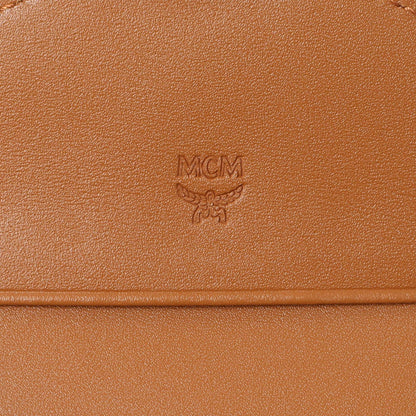 Exclusive MCM Cognac Visetos Tracy Wallet — Detail View