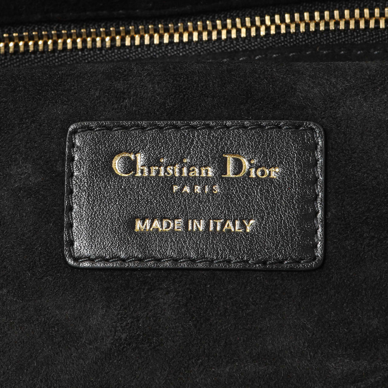 Exclusive Christian Dior Black Calfskin Cannage Medium The Lady 95.22 — Detail View